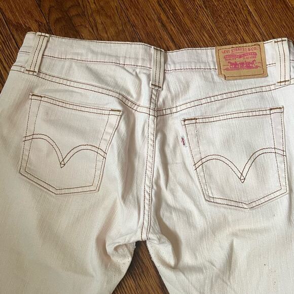 Y2K/90s Vintage Levis Pastel Pink Low Rise Capri Jeans Size 34 Y2K Cropped Denim - Picture 16 of 17